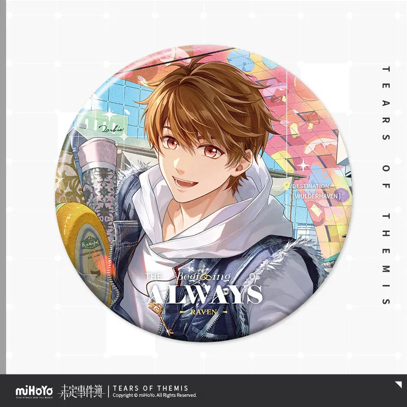 Tears of Themis The Beginning of Always Series Tinplate Badge Luke Pearce ACG Go Anime www.acg-go.com Artem Wing, Badge, Luke Pearce, Marius von Hagen, Tears of Themis, Vyn Richter