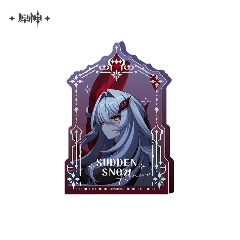Genshin Impact Sudden Snow Series Merch Thick Acrylic Ornament