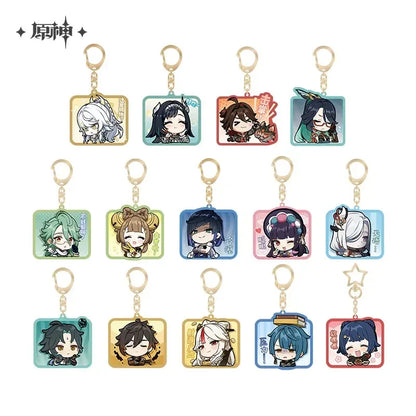 Genshin Impact Liyue Chibi Emojis Series Keychain Yelan ACG Go Anime www.acg-go.com Baizhu, Gaming, Liyue, Ningguang, Pendant & Keychain, Shenhe, Xiangling, Xianyun, Xiao, Xingqiu, Yaoyao, Yelan, Yun Jin, Zhongli, Zibai