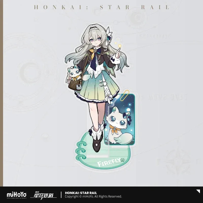 Little Cat Series Acrylic Stand Honkai: Star Rail Firefly ACG Go Anime www.acg-go.com Acheron, Argenti, Aventurine, Black Swan, Blade, Boothill, Dan Heng, Dan Heng • Imbibitor Lunae, Dr. Ratio, Firefly, Fu Xuan, Himeko, Huohuo, Jade, Jiaoqiu, Jing Yuan, Jingliu, Kafka, Luocha, March 7th, Robin, Ruan Mei, Seele, Silver Wolf, Sparkle, Stand, Topaz, Trailblazer, Welt, Yunli
