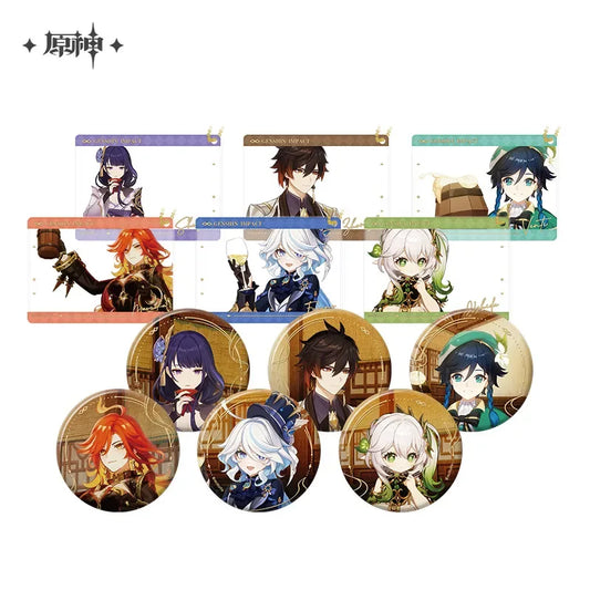 Genshin Impact The Long Way Home Series Badge & Photo Card Pendant Badge / Venti ACG Go Anime www.acg-go.com Badge, Furina, Genshin Impact, Mavuika, Nahida, Raiden Shogun, Venti, Zhongli