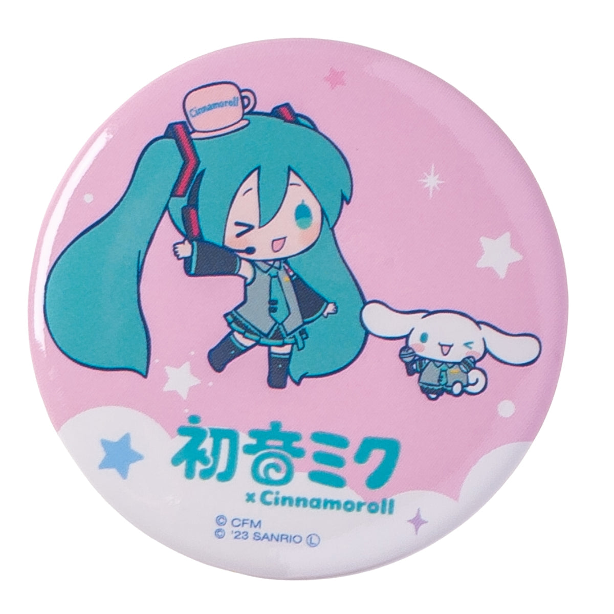 hatsune miku x cinnamoroll badge ACG GO