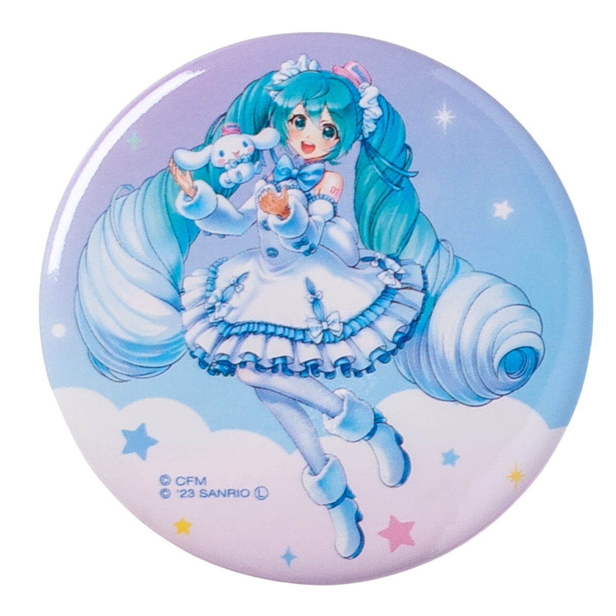 hatsune miku x cinnamoroll badge ACG GO
