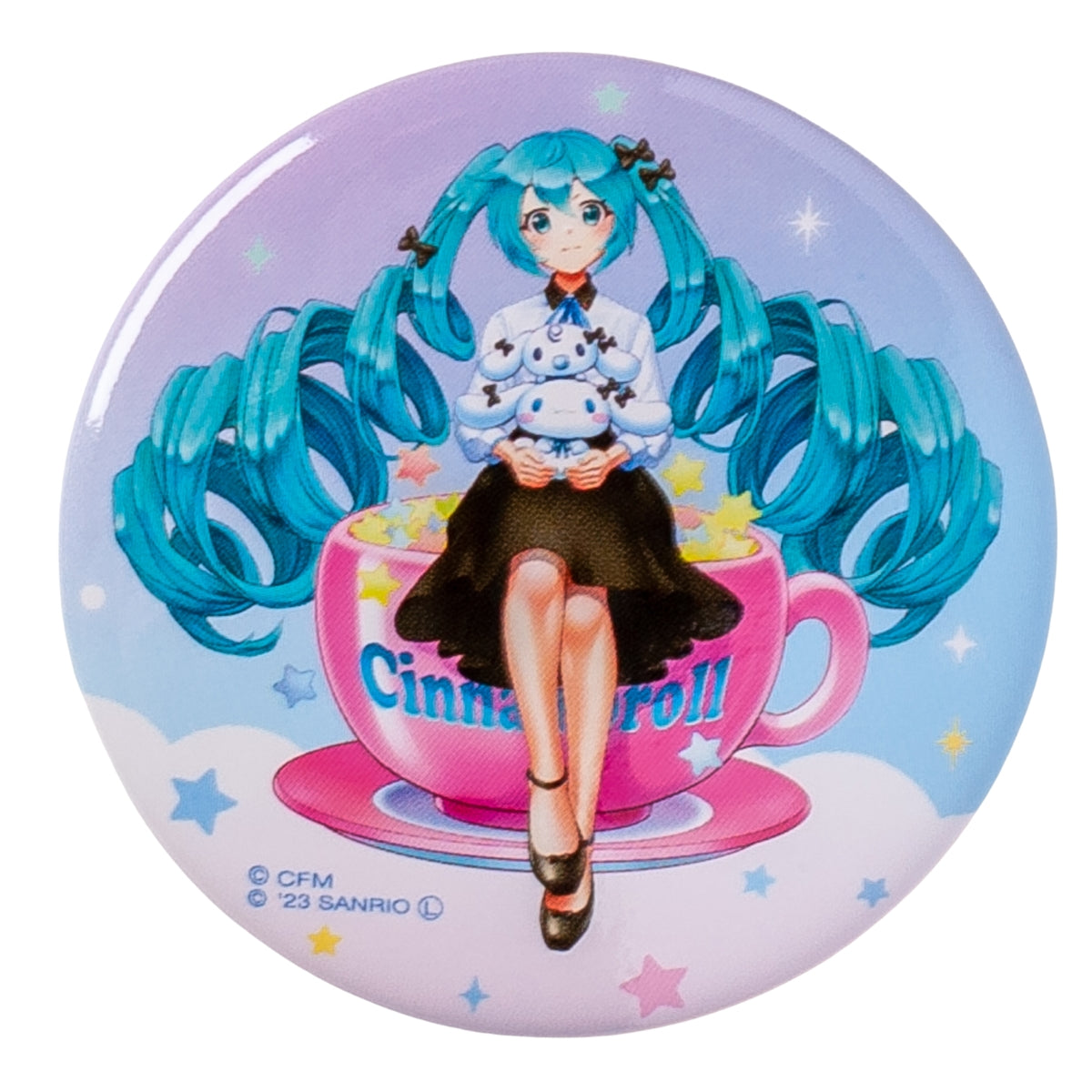 hatsune miku x cinnamoroll badge ACG GO