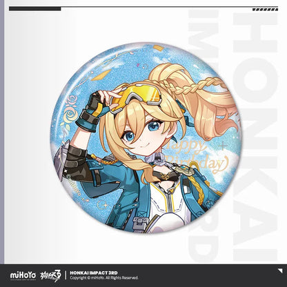 honkai imapct 3rd 2025 happy birthday series tinplate badge ACG GO