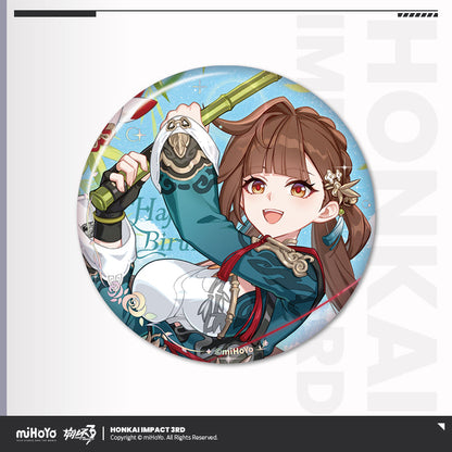 honkai imapct 3rd 2025 happy birthday series tinplate badge ACG GO
