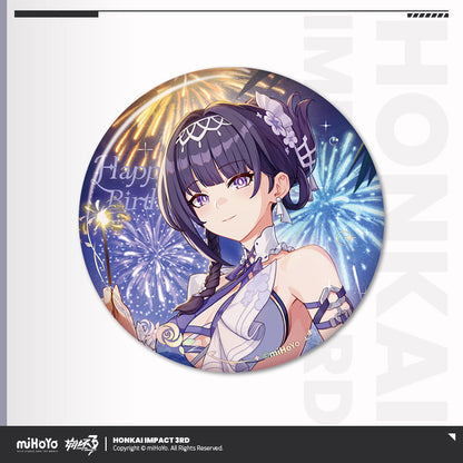 honkai imapct 3rd 2025 happy birthday series tinplate badge ACG GO