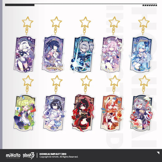 honkai impact 3rd a life of luck series acrylic glittering pendant ACG GO