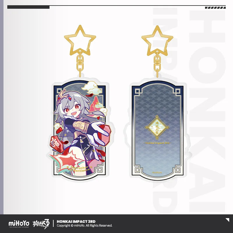 honkai impact 3rd a life of luck series acrylic glittering pendant ACG GO
