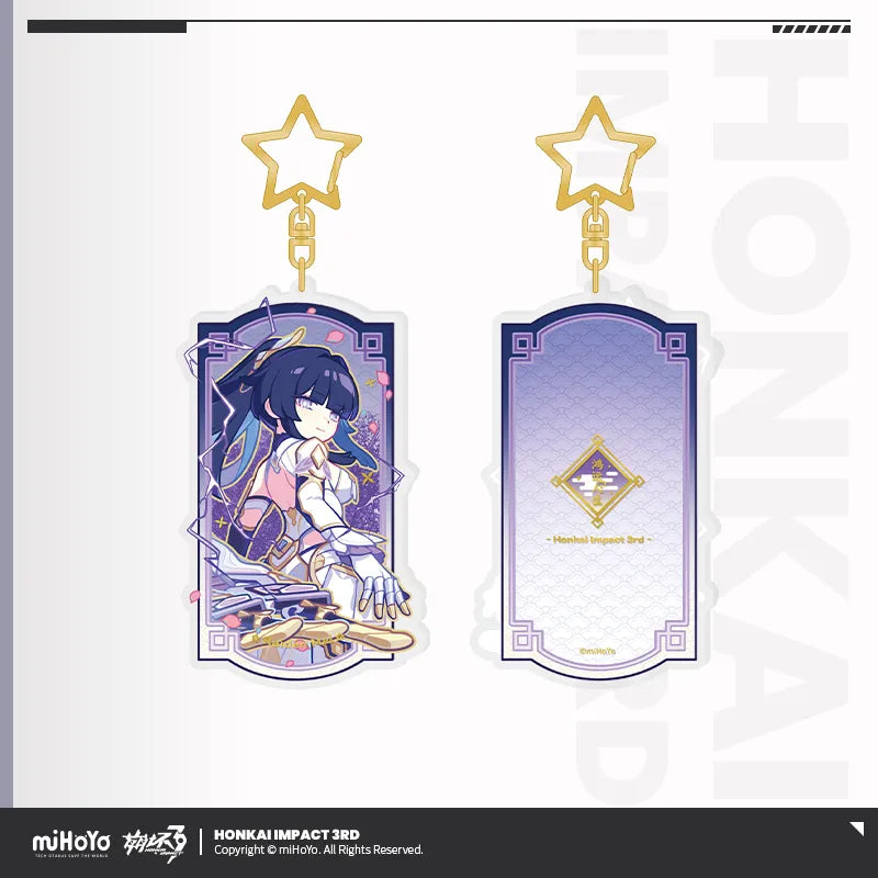 honkai impact 3rd a life of luck series acrylic glittering pendant ACG GO