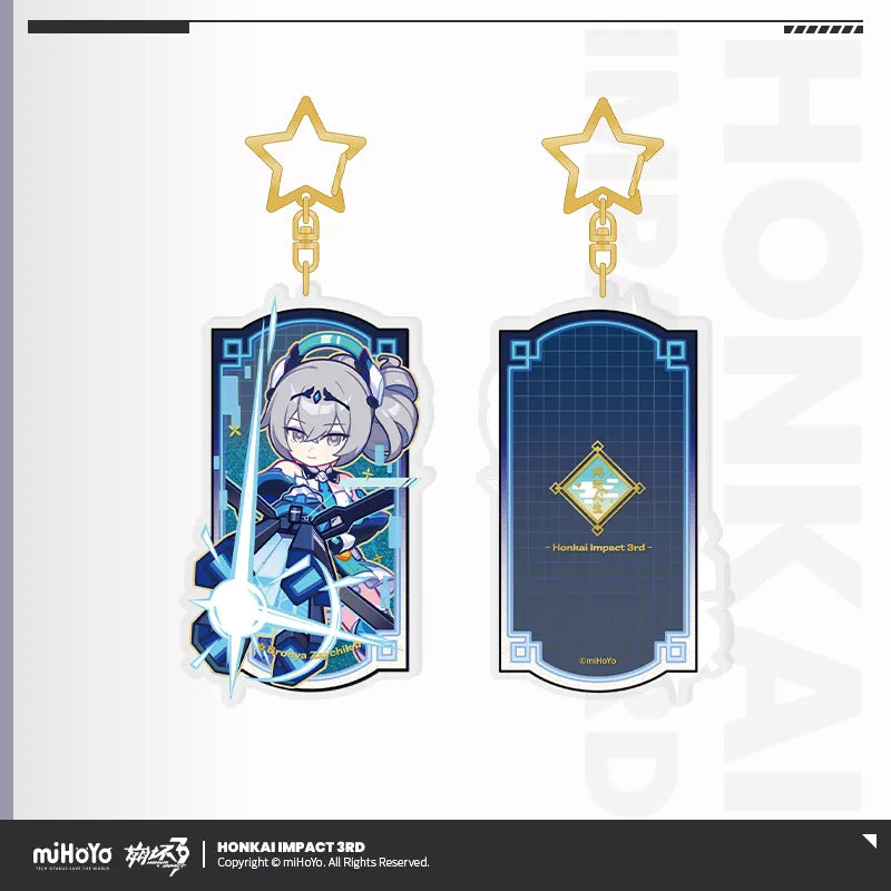 honkai impact 3rd a life of luck series acrylic glittering pendant ACG GO