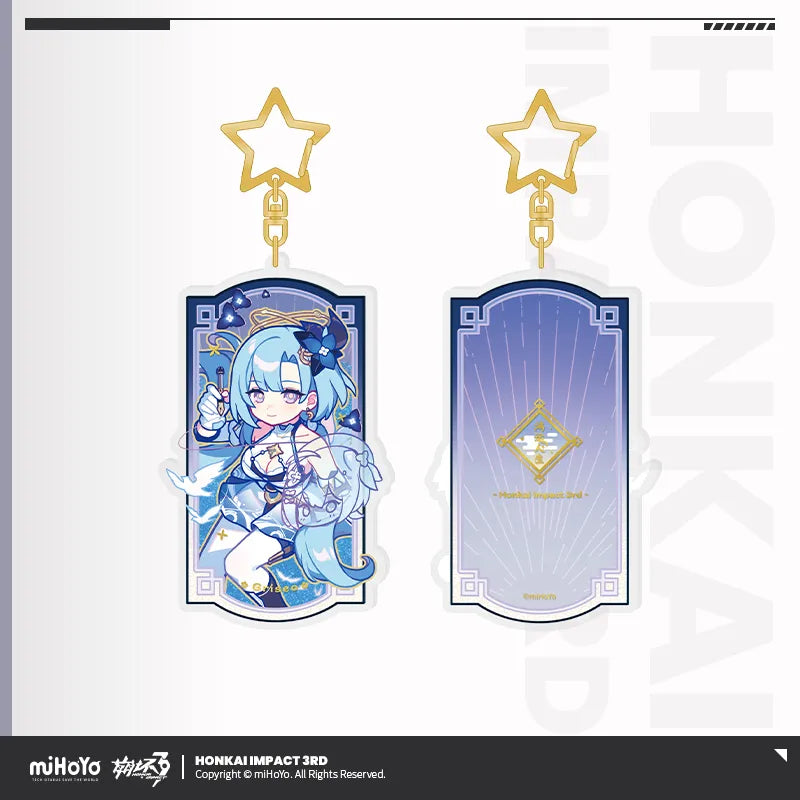 honkai impact 3rd a life of luck series acrylic glittering pendant ACG GO