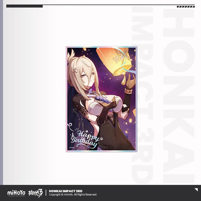 honkai impact 3rd birthday greeting series pet shikishi cardboard ACG GO