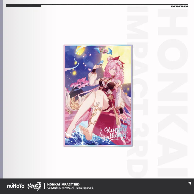 honkai impact 3rd birthday greeting series pet shikishi cardboard ACG GO