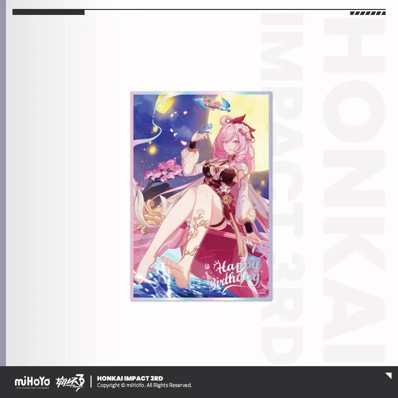 Birthday Greeting Series PET Shikishi Cardboard Honkai Impact 3rd Aponia ACG Go Anime www.acg-go.com Aponia, Bronya, Carol, Eden, Elysia, Fu Hua, Honkai Impact 3rd, Li Sushang, Mobius, Murata Himeko, Natasha, Pardofelis, Raiden Mei, Rita, Seele, Shigure Kira, Shikishi, Theresa, Vill-V, Yae Sakura