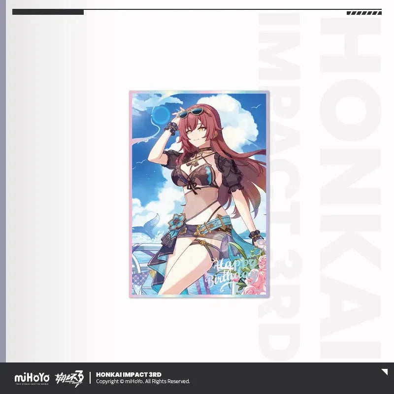 Birthday Greeting Series PET Shikishi Cardboard Honkai Impact 3rd Eden ACG Go Anime www.acg-go.com Aponia, Bronya, Carol, Eden, Elysia, Fu Hua, Honkai Impact 3rd, Li Sushang, Mobius, Murata Himeko, Natasha, Pardofelis, Raiden Mei, Rita, Seele, Shigure Kira, Shikishi, Theresa, Vill-V, Yae Sakura