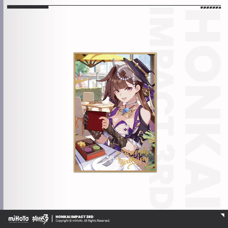 honkai impact 3rd birthday greeting series pet shikishi cardboard ACG GO