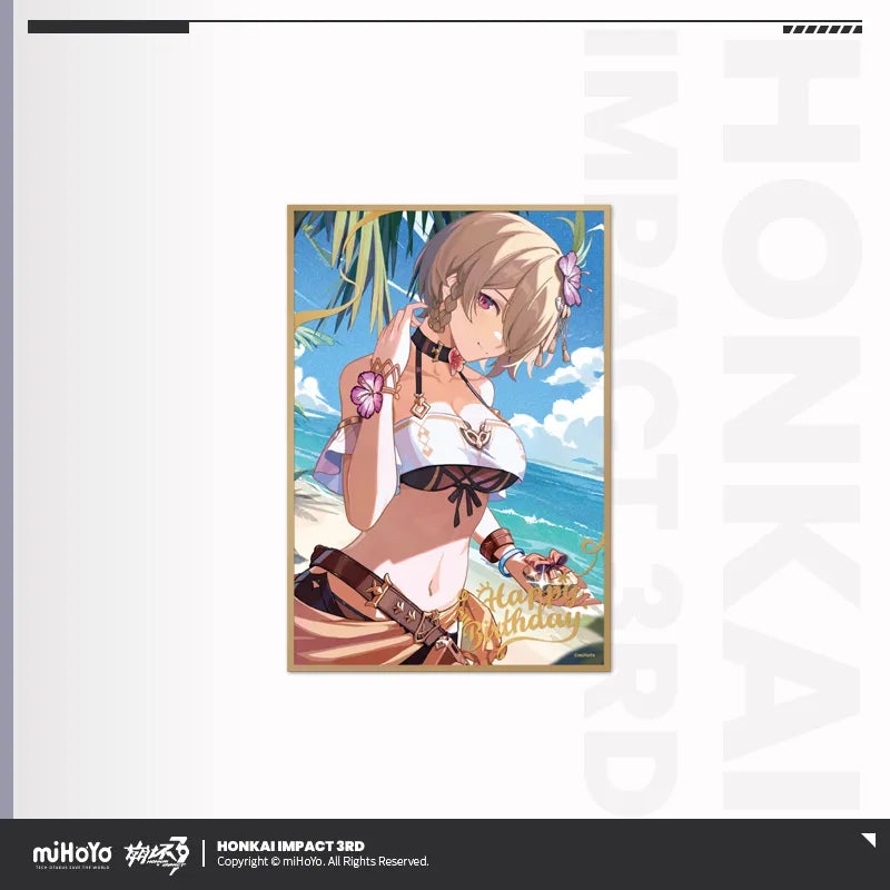 honkai impact 3rd birthday greeting series pet shikishi cardboard ACG GO