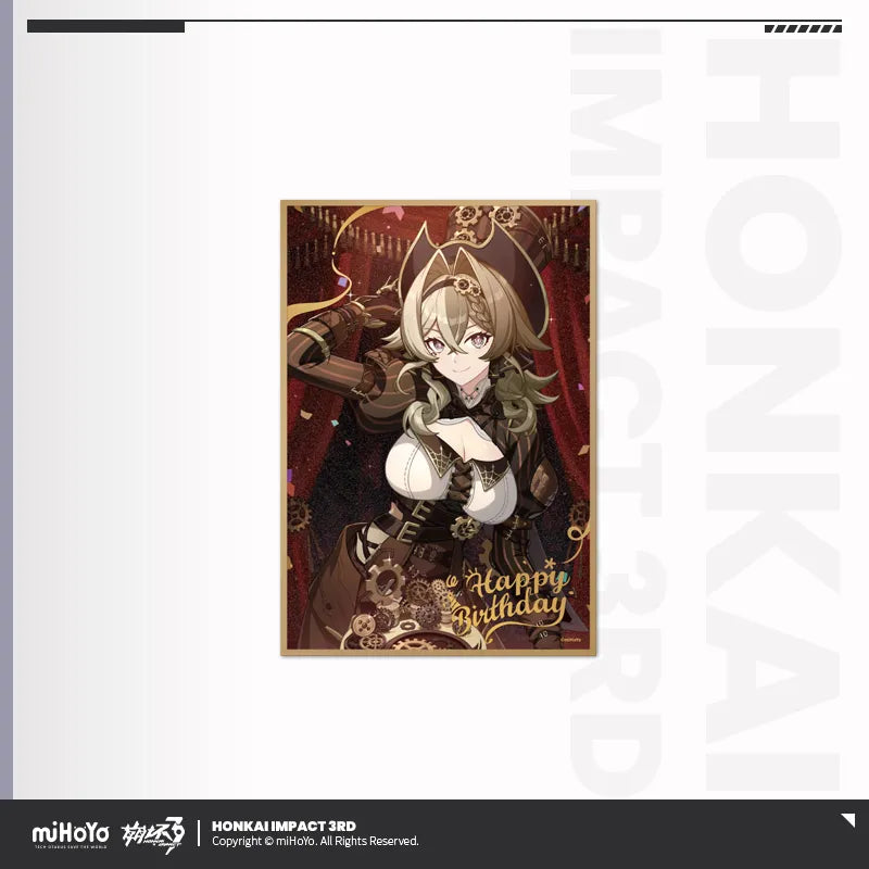 honkai impact 3rd birthday greeting series pet shikishi cardboard ACG GO