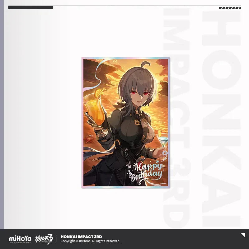 Birthday Greeting Series PET Shikishi Cardboard Honkai Impact 3rd Aponia ACG Go Anime www.acg-go.com Aponia, Bronya, Carol, Eden, Elysia, Fu Hua, Honkai Impact 3rd, Li Sushang, Mobius, Murata Himeko, Natasha, Pardofelis, Raiden Mei, Rita, Seele, Shigure Kira, Shikishi, Theresa, Vill-V, Yae Sakura