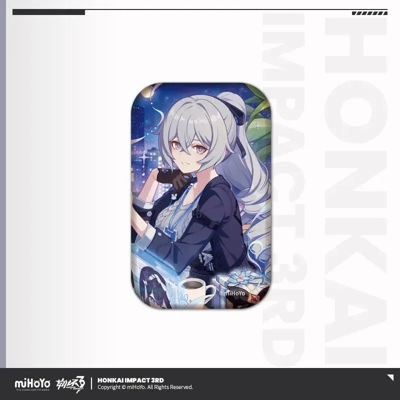 Birthday Greeting Series Tinplate Badge Honkai Impact 3rd Bronya ACG Go Anime www.acg-go.com Aponia, Badge, Bronya, Carol, Eden, Elysia, Fu Hua, Honkai Impact 3rd, Li Sushang, Mobius, Murata Himeko, Natasha, Pardofelis, Raiden Mei, Rita, Seele, Shigure Kira, Theresa, Vill-V, Yae Sakura