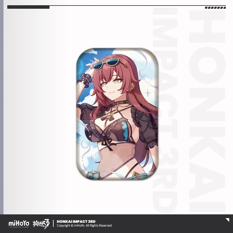 honkai impact 3rd birthday greeting series tinplate badge ACG GO