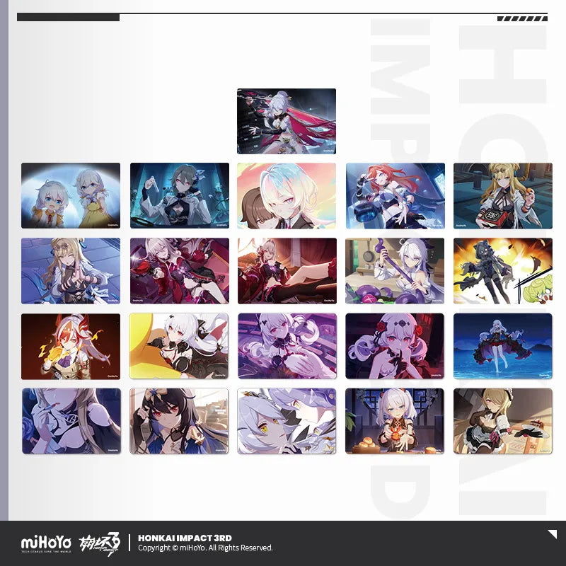 honkai impact 3rd cg series grating shikishi cardboard ACG GO