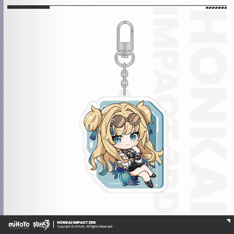Chibi Series Acrylic Keychain Honkai Impact 3rd Songque ACG Go Anime www.acg-go.com Coralie, Dream Seeker, Helia, Honkai Impact 3rd, Lantern, Pendant & Keychain, Senadina, Songque, Thelema