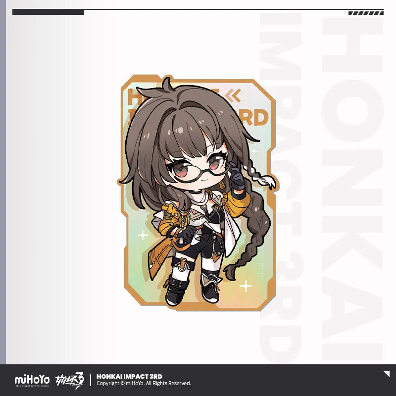 honkai impact 3rd chibi series laser cardboard ACG GO
