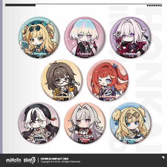honkai impact 3rd chibi series tinplate badge ACG GO