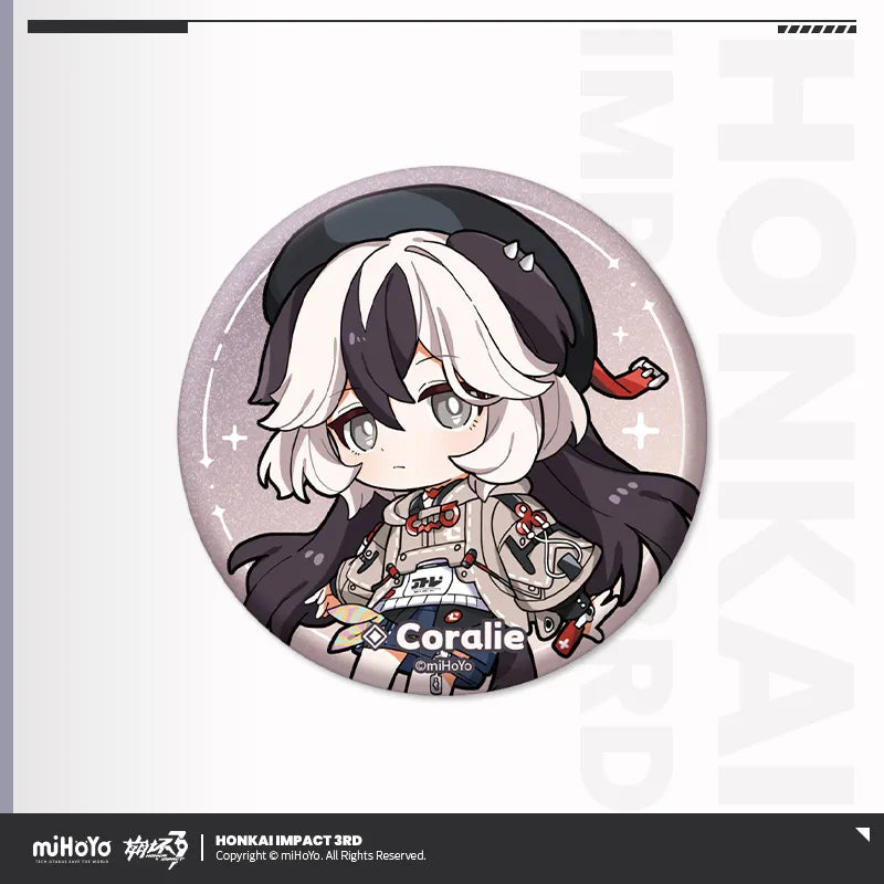 honkai impact 3rd chibi series tinplate badge ACG GO