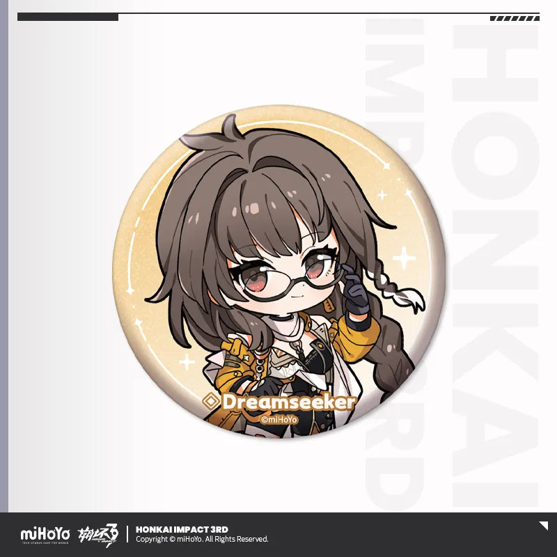 honkai impact 3rd chibi series tinplate badge ACG GO
