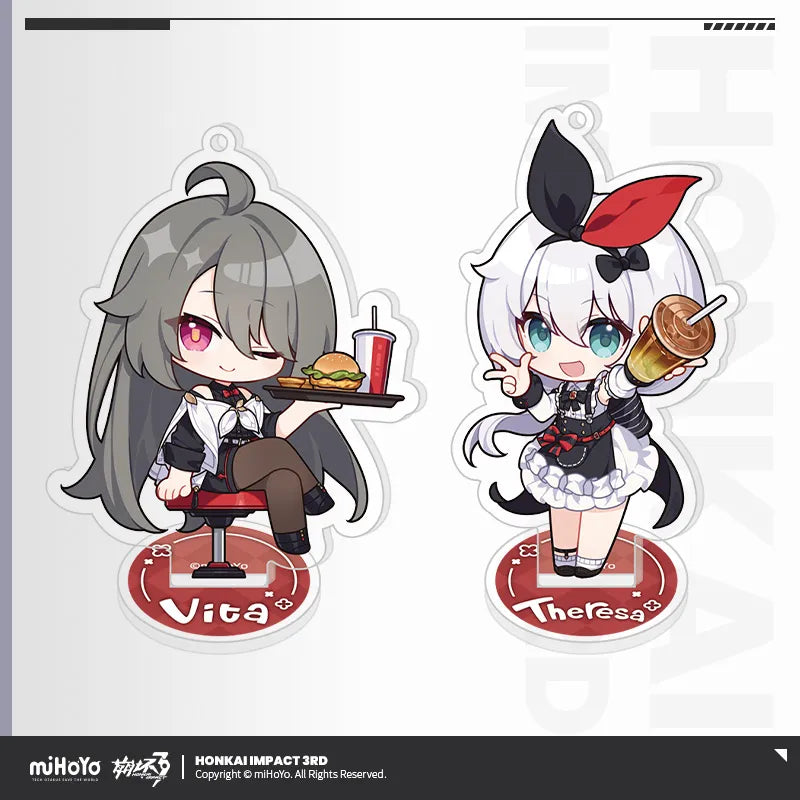 honkai impact 3rd delicious onboard series chibi acrylic pendant stand ACG GO
