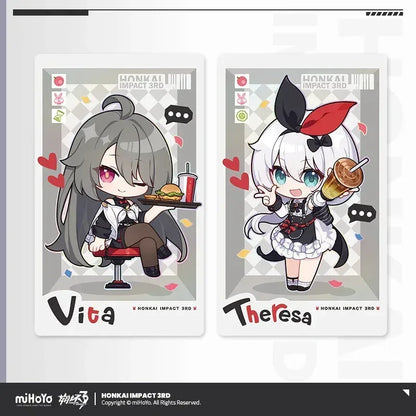 Honkai Impact 3rd Delicious Onboard Series Chibi Laser Card Set Chibi Collectible Card Set ACG Go Anime www.acg-go.com Cardboard, Honkai Impact 3rd, Theresa, Vita