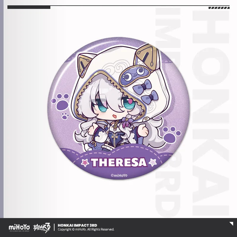 honkai impact 3rd dreamy leisure travel series tinplate badge ACG GO