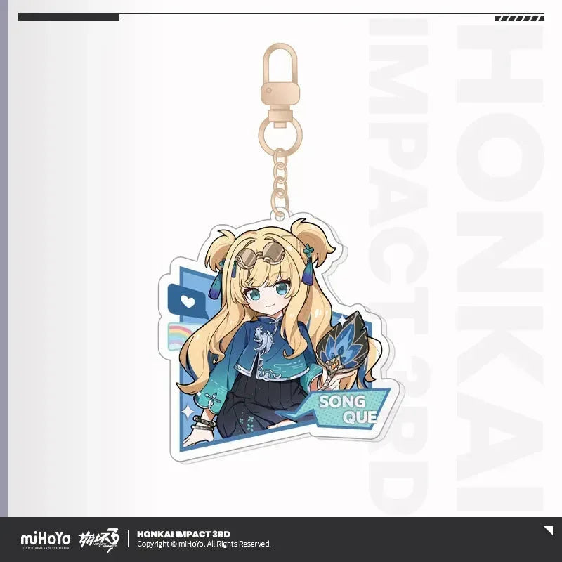Honkai Impact 3rd Little Tea Party Series Vol.2 Acrylic Keychain Senadina ACG Go Anime www.acg-go.com Coralie, Dream Seeker, Helia, Honkai Impact 3rd, Pendant & Keychain, Senadina, Songque