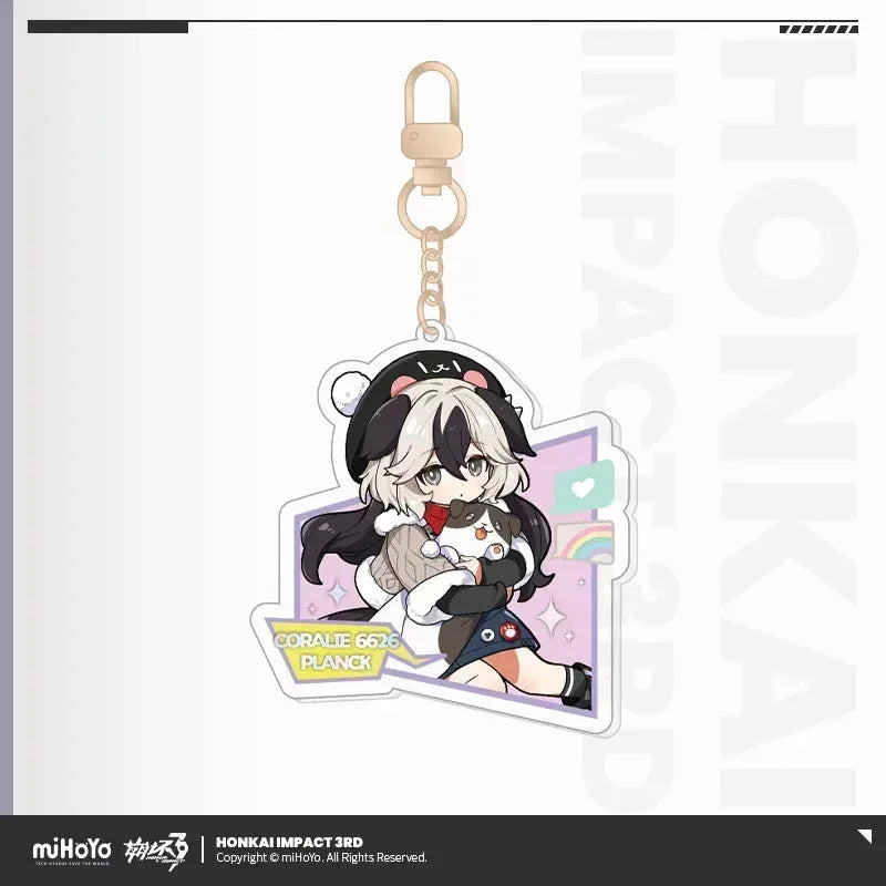Honkai Impact 3rd Little Tea Party Series Vol.2 Acrylic Keychain Senadina ACG Go Anime www.acg-go.com Coralie, Dream Seeker, Helia, Honkai Impact 3rd, Pendant & Keychain, Senadina, Songque