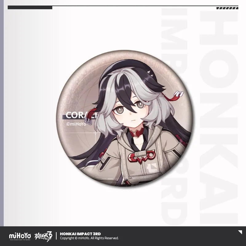 honkai impact 3rd portrait series tinplate badge vol 2 ACG GO