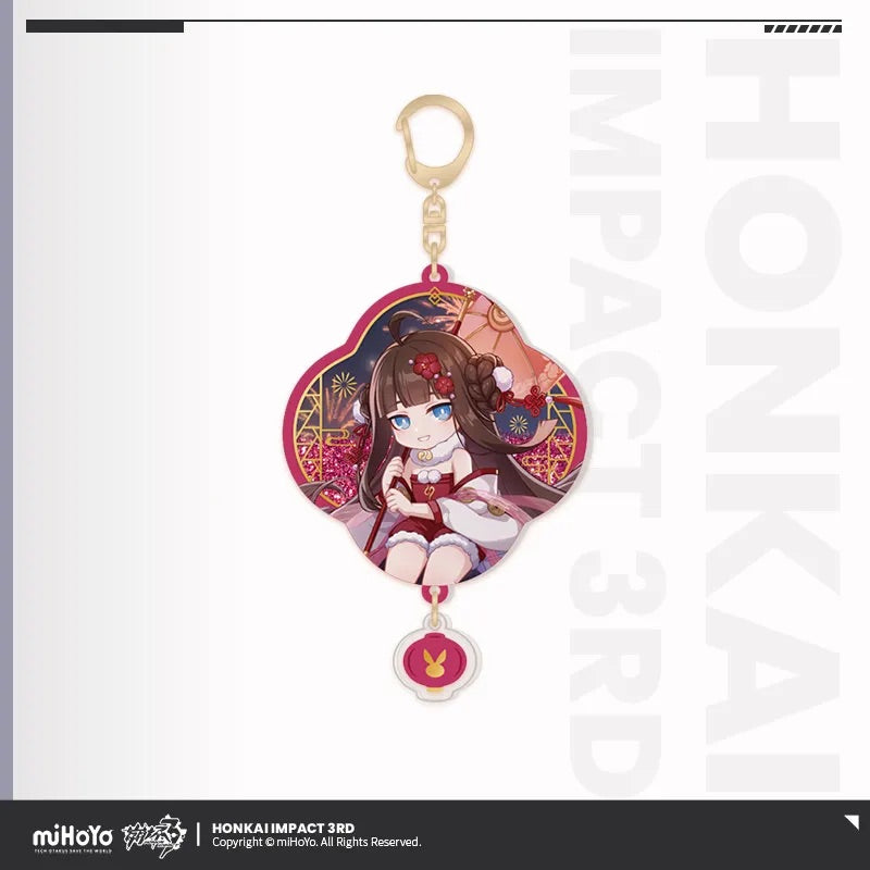 honkai impact 3rd prosperous year series acrylic quicksand pendant ACG GO