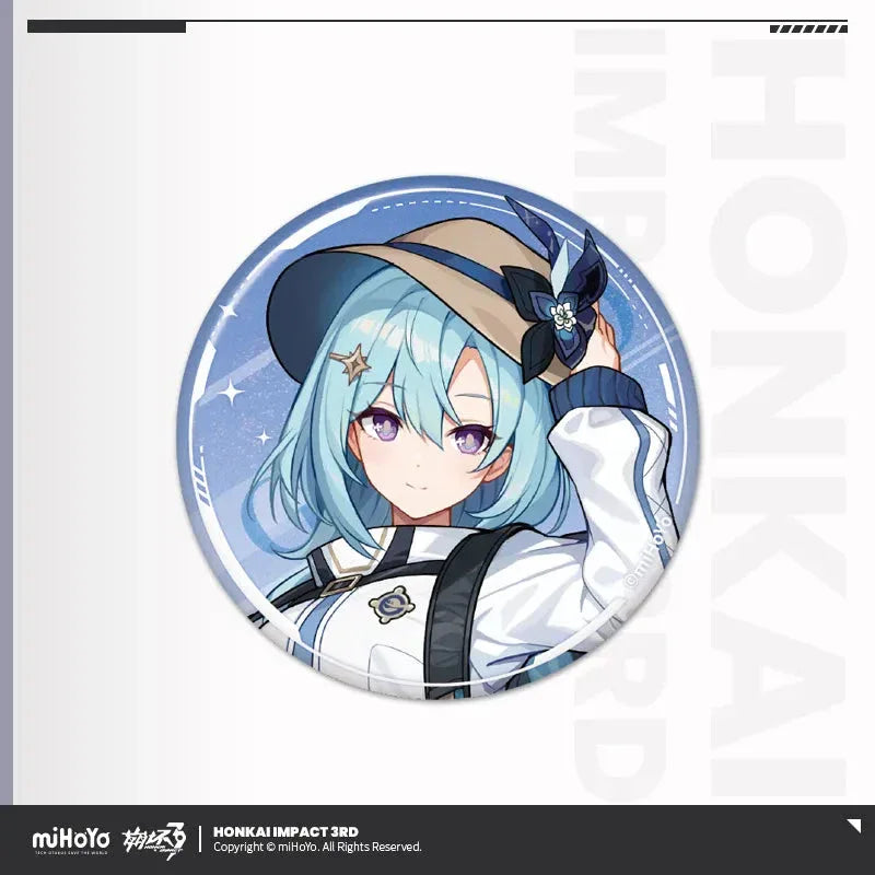 Stigmata Series Tinplate Badge Honkai Impact 3rd Griseo (Mountain Climbing) ACG Go Anime www.acg-go.com Bronya, Griseo, Herrscher of Sentience, Honkai Impact 3rd, Kiana, Raiden Mei, Senadina, Songque, Thelema