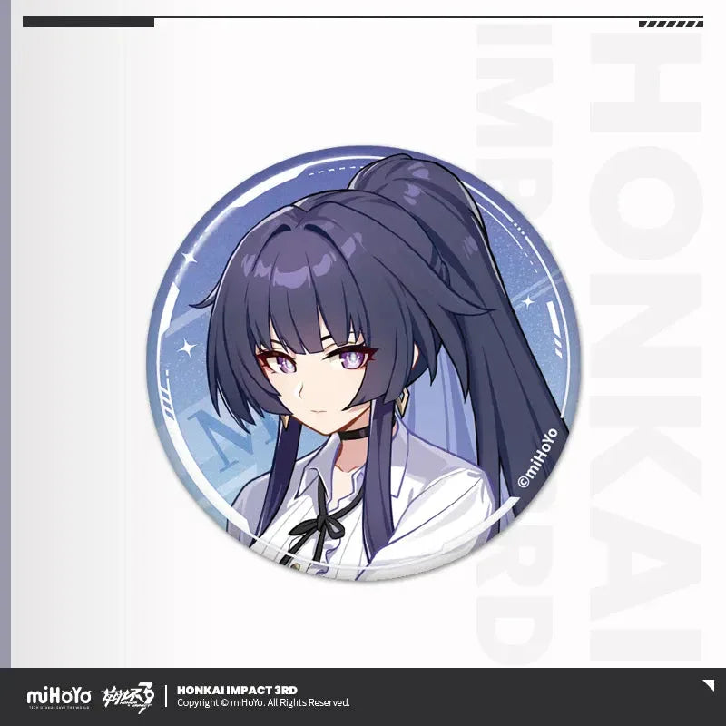 Stigmata Series Tinplate Badge Honkai Impact 3rd Raiden Mei (Prepare Lessons) ACG Go Anime www.acg-go.com Bronya, Griseo, Herrscher of Sentience, Honkai Impact 3rd, Kiana, Raiden Mei, Senadina, Songque, Thelema