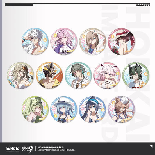 honkai impact 3rd summer cruise series tinplate badge vol 4 ACG GO