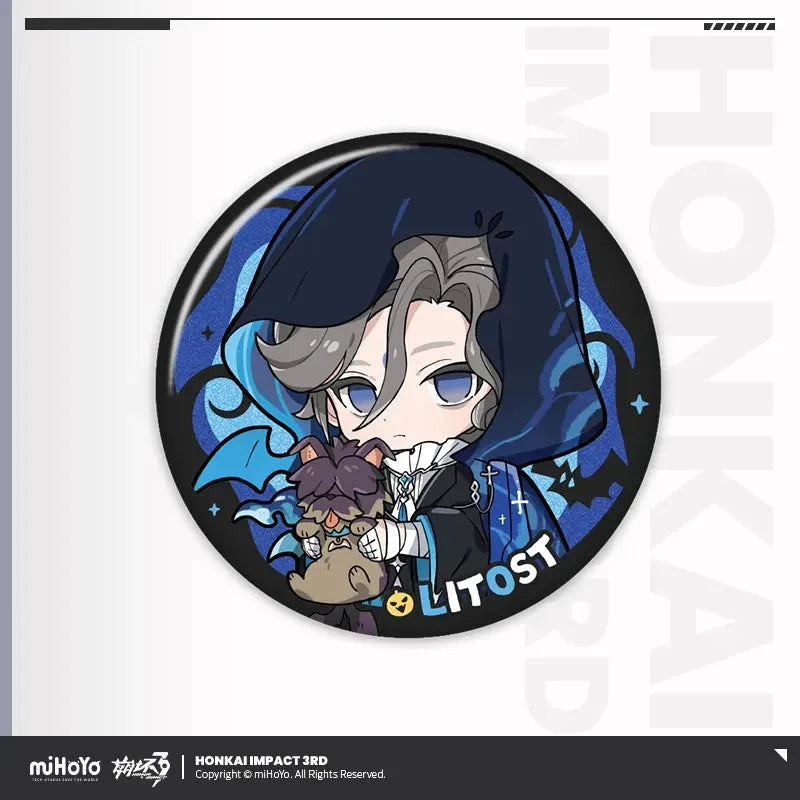 The Seven Shus Night of Encounters Series Chibi Tinplate Badge Honkai Impact 3rd Lantern ACG Go Anime www.acg-go.com Ajita, Badge, Baiji, Honkai Impact 3rd, Lantern, Litost, Serapeum, Songque, Thelema