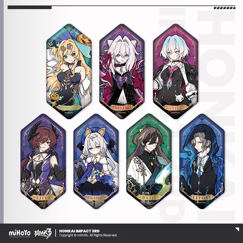 honkai impact 3rd the seven shus night of encounters series tinplate badge ACG GO