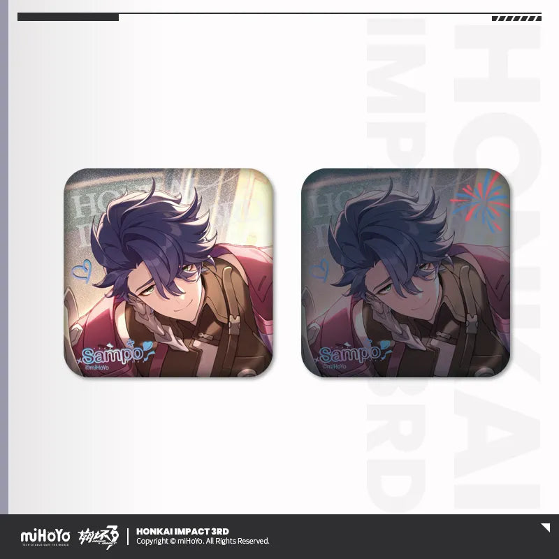 honkai impact 3rd thousand faced maestro series tinplate badge ACG GO