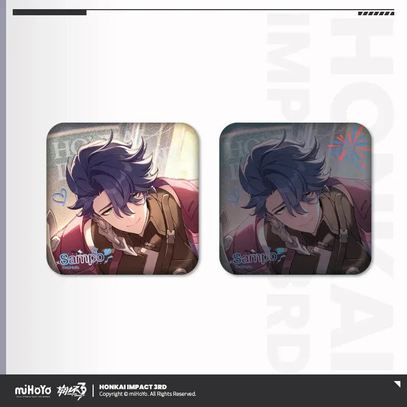 Thousand-Faced Maestro Series Tinplate Badge Honkai Impact 3rd Vita ACG Go Anime www.acg-go.com Honkai Impact 3rd, Sampo, Sparkle, Vita