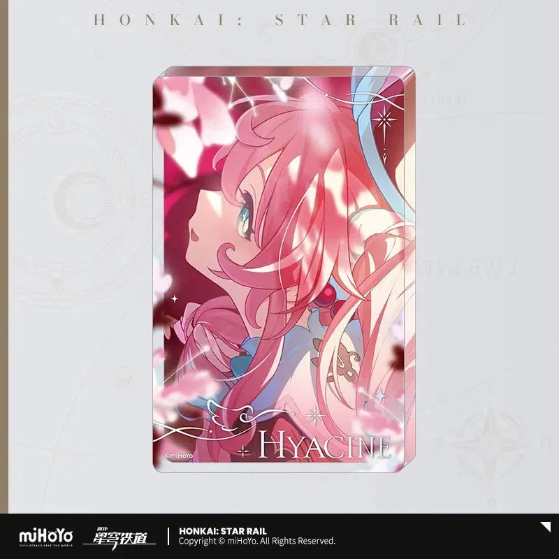 Amphoreus' Saga of Heroes Series Acrylic Ornament Honkai: Star Rail Hyacine ACG Go Anime www.acg-go.com Aglaea, Anaxa, Castorice, Cipher, Hyacine, Mydei, Ornament, Phainon, Tribbie