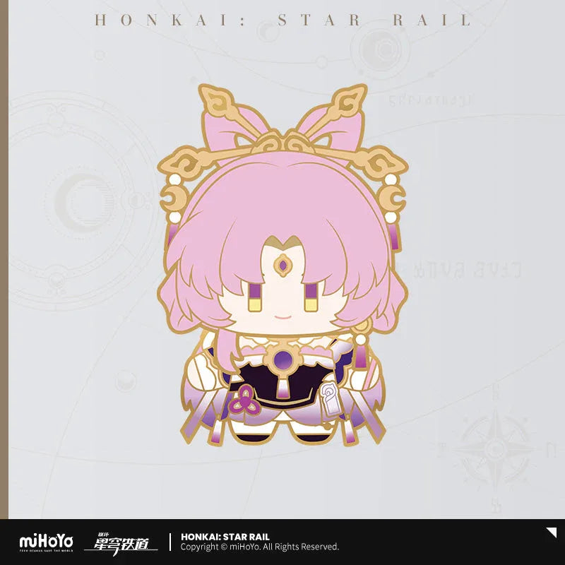 Chibi Doll Series Metal Pin Badge Honkai: Star Rail Fuxuan ACG Go Anime www.acg-go.com Acheron, Anaxa, Badge, Blade, Brooch, Castorice, Dan Heng, Dan Heng • Imbibitor Lunae, Dr. Ratio, Firefly, Fu Xuan, Jing Yuan, Jingliu, Kafka, March 7th, Mydei, Phainon, The Herta
