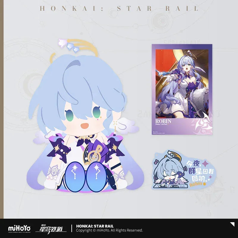 Honkai: Star Rail x POTEPOTTE Sitting Plush Toy Set Vol.2 Robin ACG Go Anime www.acg-go.com Firefly, Jiaoqiu, Robin, Sunday