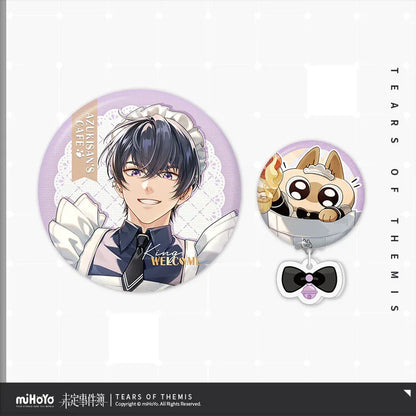 Tears of Themis Love at Azukisan's Café Series Tinplate Badge Set Marius von Hagen ACG Go Anime www.acg-go.com Artem Wing, Badge, Luke Pearce, Marius von Hagen, Tears of Themis, Vyn Richter